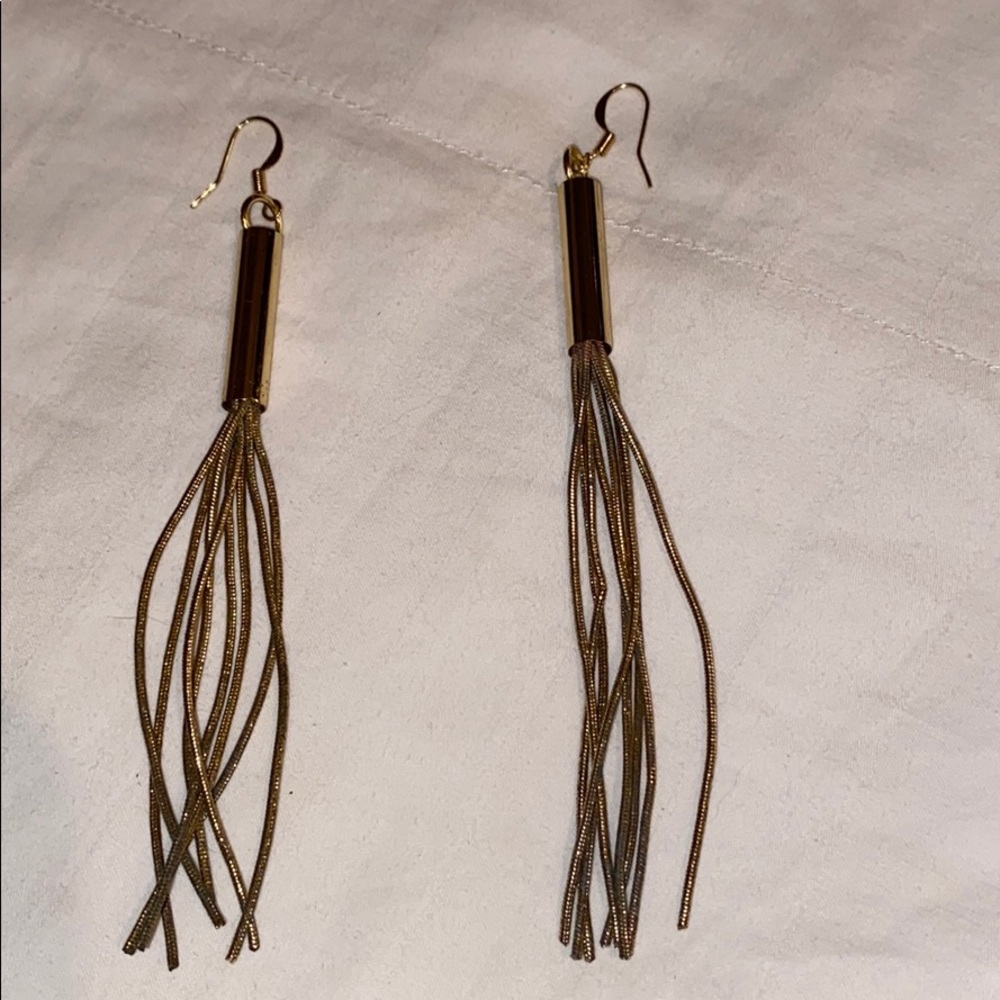 Gold guess earrings